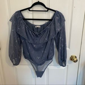 Abercrombie blue bodysuit